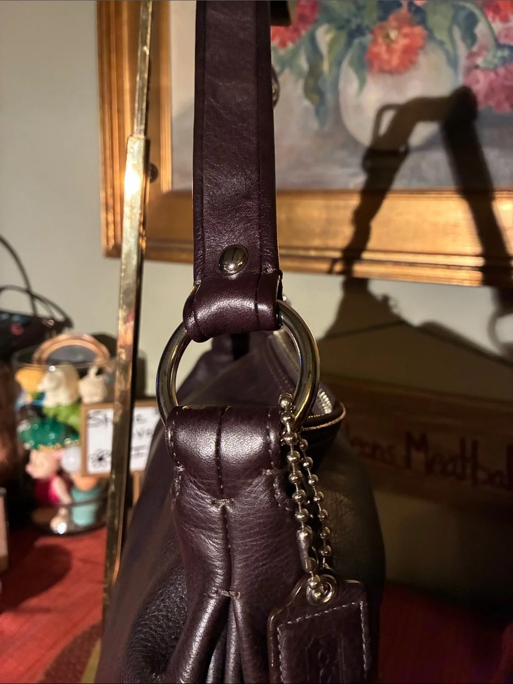 Coach Ali HOBO Slouchy Shoulder Bag in Dark Brown Leather - 13655 - Year 2009